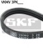 SKF Ремень поликлиновый 3PK740 RENAULT Kangoo 1,2 98-,  NISSAN Cubistar 03-. VKMV 3PK740