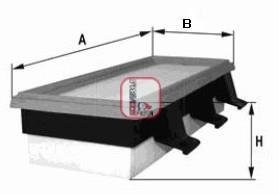 Фільтр повітряний RENAULT "1,9 "97>> SOFIMA S1410A
