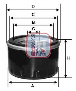 Фильтр масляный SEAT/SKODA/VW "1,0-1,4 "14>> SOFIMA S3575R