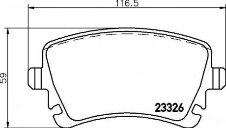 Тормозные колодки VW Phaeton &quot;R &quot;02-16 TEXTAR 2332603 (фото 1)