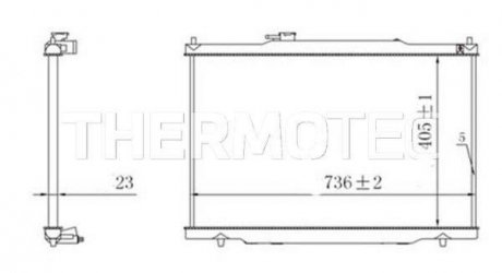 Радіатор THERMOTEC D7P019TT