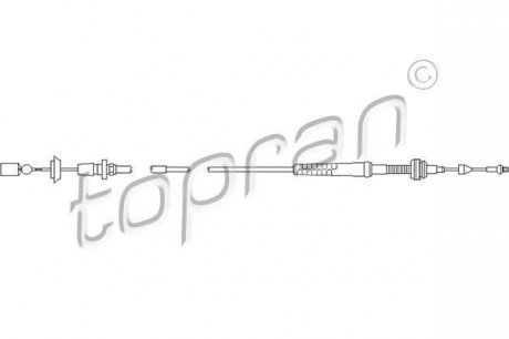 Трос газа TOPRAN / HANS PRIES 103081