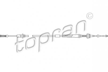 Трос акселератора TOPRAN / HANS PRIES 103086