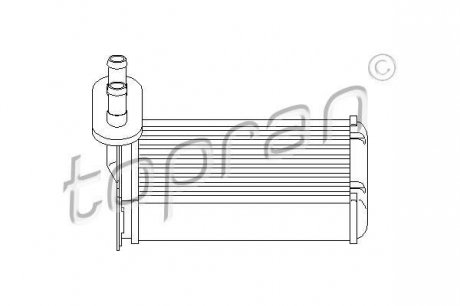 Теплообмінник (опалення салону) TOPRAN / HANS PRIES 103147