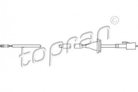 Трос спидометра TOPRAN / HANS PRIES 103336