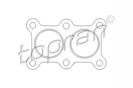 Прокладка, труба вихлопного газу TOPRAN / HANS PRIES 108180
