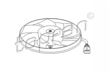 Вентилятор радиатора (кондиционер) TOPRAN / HANS PRIES 111285