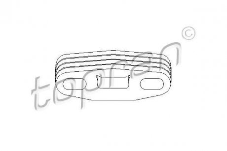 Подвеска глушителя TOPRAN / HANS PRIES 201716