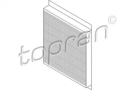 Фильтр салона TOPRAN / HANS PRIES 205 799