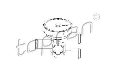 Кран пічки OPEL ASTRA/VECTRA TOPRAN / HANS PRIES 206 241