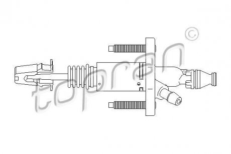 Цилиндр сцепления TOPRAN / HANS PRIES 207632