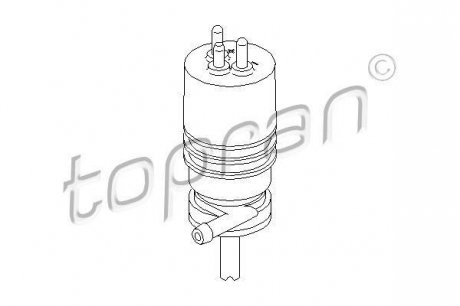 Помпа омивача TOPRAN / HANS PRIES 400117