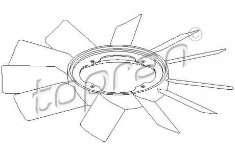 Крыльчатка вентилятора TOPRAN / HANS PRIES 500 903