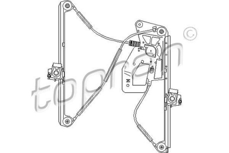 Window lifter TOPRAN / HANS PRIES 501826