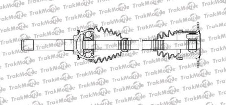 MITSUBISHI Полуось прав. L=536,5mm 28 зуб. Pajero Sport 98-,L200 96-,Pajero II 90-00 Trakmotive 30-1107