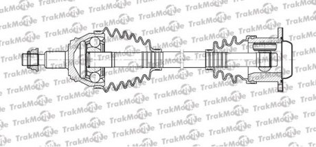 AUDI Полуось лев L=552,5mm 33 зуб. A3 (8L1) 1.6 96-03, TT (8N3) 1.8 T 05-06, SEAT TOLEDO II (1M2) 1.8 20V 98-04, VW GOLF IV (1J1) 2.3 V5 00-05, SKODA OCTAVIA II (1Z3) 1.9 TDI 04-10 Trakmotive 30-1116