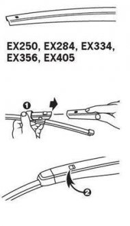 Щетка стеклоочистителя каркасная задняя 280mm (11\'\') ExactFit Rear Trico EX284