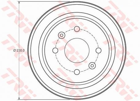 Гальмівний барабан TRW DB4442