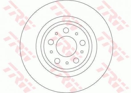 Диск гальмівний (1 шт.) VOLVO XC90 "R D=308mm "02-14 TRW DF4338