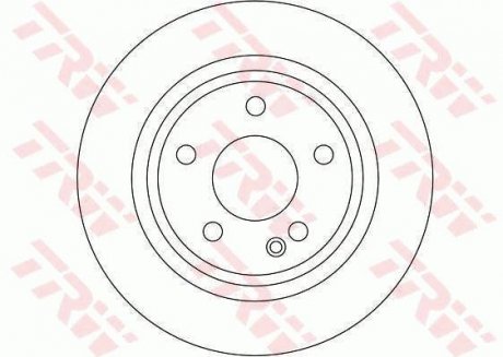 Диск гальмівний (1 шт.) MERCEDES A(W169) "F D=276mm "04-"12 TRW DF4383