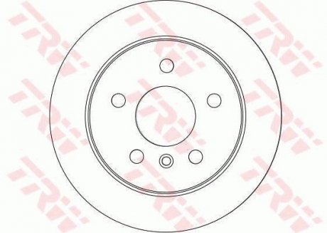 Диск гальмівний (1 шт.) MERCEDES A(W169)/B(W245) "R D=258mm "04-12 TRW DF4453