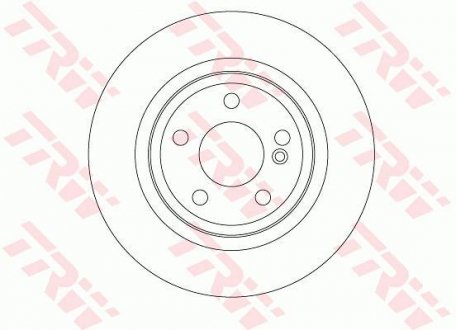 Диск гальмівний (1 шт.) MERCEDES A(W176)/B(W246,W242)/CLA(C117)/GLA(X156) "R "11>> TRW DF6634