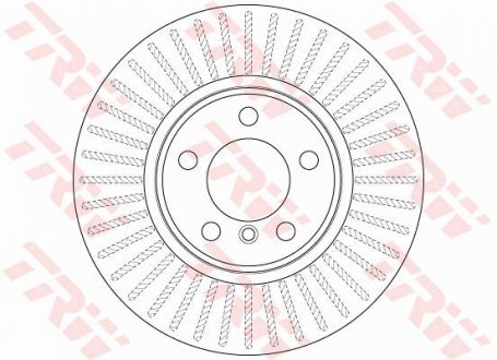 Диск гальмівний (1 шт.) BMW 3(F30) "F D=330mm "11>> TRW DF8050