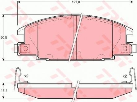 Гальмівні колодки, дискові TRW GDB3161