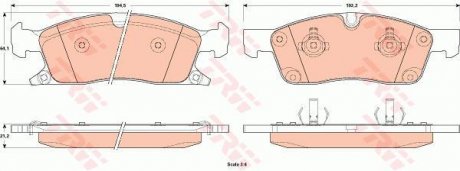 Гальмівні колодки, дискові TRW GDB4604