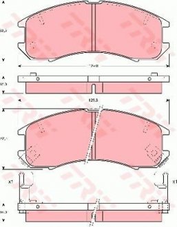 Тормозные колодки, дисковые. TRW GDB981