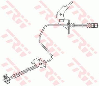 Гальмівний шланг OPEL Astra/Combo/Meriva "RL "00-14 TRW PHD567