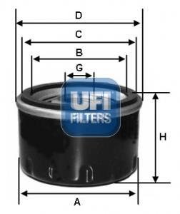 Фильтр масляный UFI 23.564.00