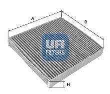 Фильтр салона угольный UFI 54.119.00