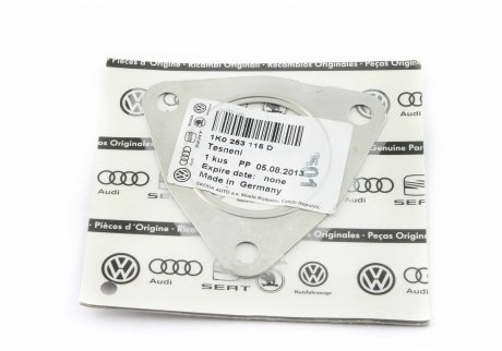 Прокладка выхлопной системы, Audi A3 04-08/ Octavia 04-08/ Passat 06-11, Touran 03-08 VAG 1K0 253 115 D