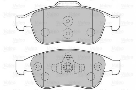 Гальмівні колодки дискові DACIA/RENAULT Dokker/Duster/Lodgy/Captur/Megane/Scenic "1,2-2,0 "F "08>> Valeo 301059