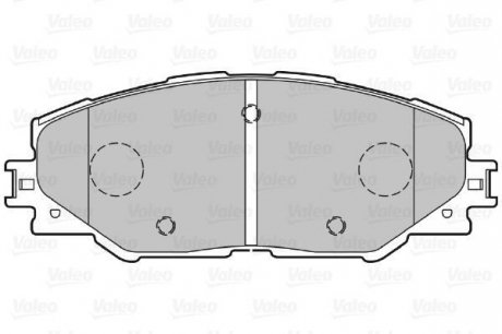 Гальмівні колодки дискові TOYOTA Auris/Prius/Rav4 "1,8-2,5 "F "06>> Valeo 301078