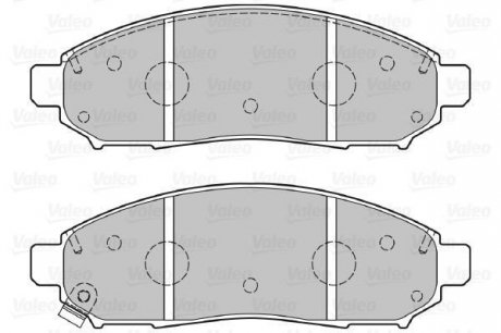 Гальмівні колодки дискові NISSAN Leaf/NP300/NV200/Pathfinder "2,5-4,0 "F "05>> Valeo 301140