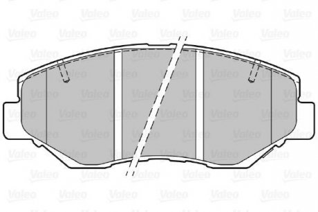 Гальмівні колодки дискові HONDA CR-V "2,0 "F "01-07 Valeo 301757