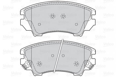 Гальмівні колодки дискові CHEVROLET/OPEL Malibu/AstraJ/Cascada/InsigniaA/Zafira "1,4-2,4 "F "08>> Valeo 302117