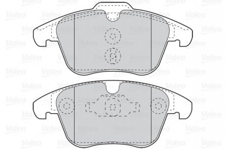 Тормозные колодки дисковые CITROEN/PEUGEOT C5/407/508 "1,6-2,0 "F "09>> Valeo 302124