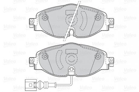 Тормозные колодки дисковые VAG A3/Q2/TT/Octavia/Golf/Passat/Tiguan "1,0-2,0 "F "12>> Valeo 302145