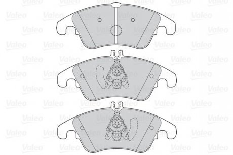 Гальмівні колодки дискові MERCEDES C-Class/CLS/E-Class/SLC/SLK "1,6-5,5 "F "07>> Valeo 302160 (фото 1)