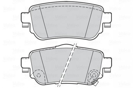 Гальмівні колодки дискові NISSAN/RENAULT X-Trail(T32)/Kadjar "1,2-1,6 "R "14>> Valeo 302165