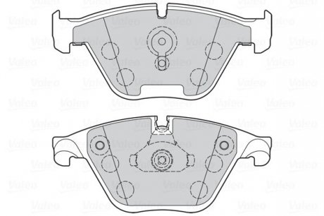 Гальмівні колодки дискові BMW 5/6/7 "F "04-18 Valeo 302273