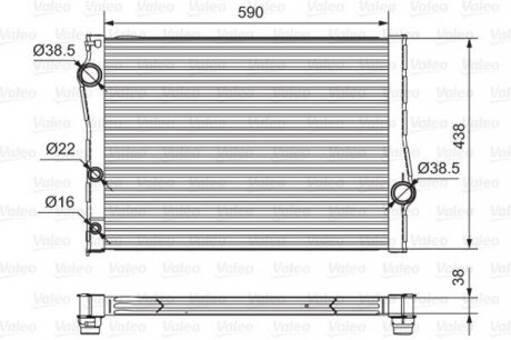 Радиатор охлаждения Valeo 701549