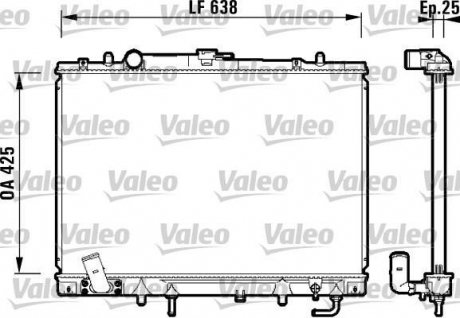 Радиатор Valeo 734144