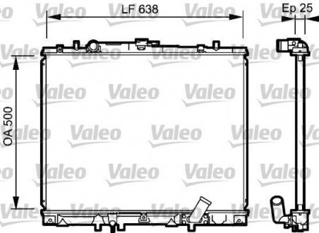 Радиатор охлаждения Valeo 734424