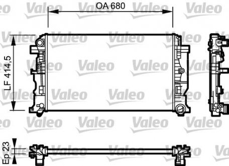 Радиатор охлаждения Valeo 734926 (фото 1)