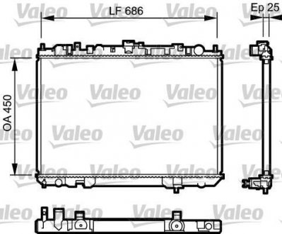 Радіатор охолоджування Valeo 735081