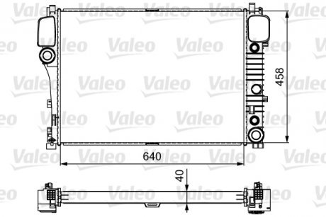 Радиатор охлаждения двигателя Valeo 735299